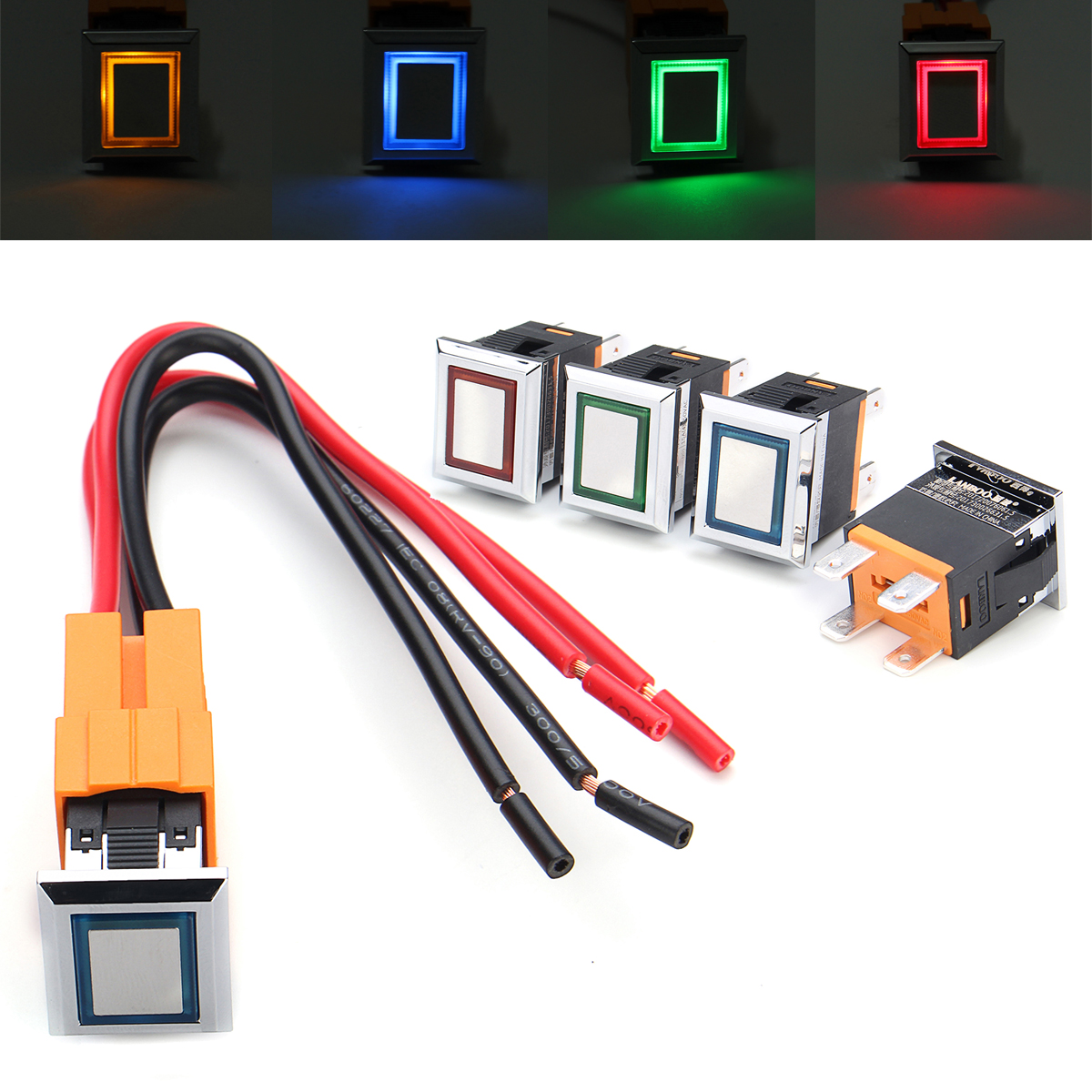 3000W-15A-LED-Metal-Button-Switch-Self-Lock-Power-Equipment-Switch-Waterproof-1261404-2