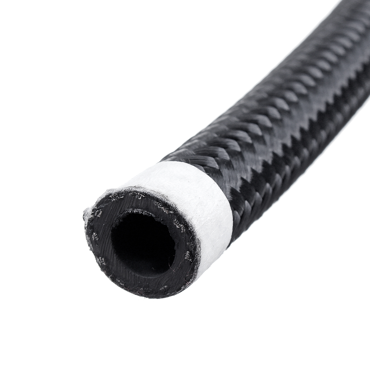 5FT-AN4AN6AN8AN10-Car-Fuel-Hose-Oil-Gas-Line-Nylon-Stainless-Steel-Braided-Black-1682387-6