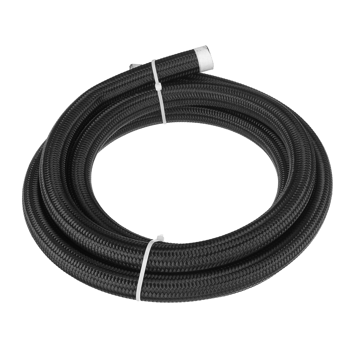 8FT-AN4AN6AN8AN10-Car-Fuel-Hose-Oil-Gas-Line-Nylon-Stainless-Steel-Braided-Black-1682377-2