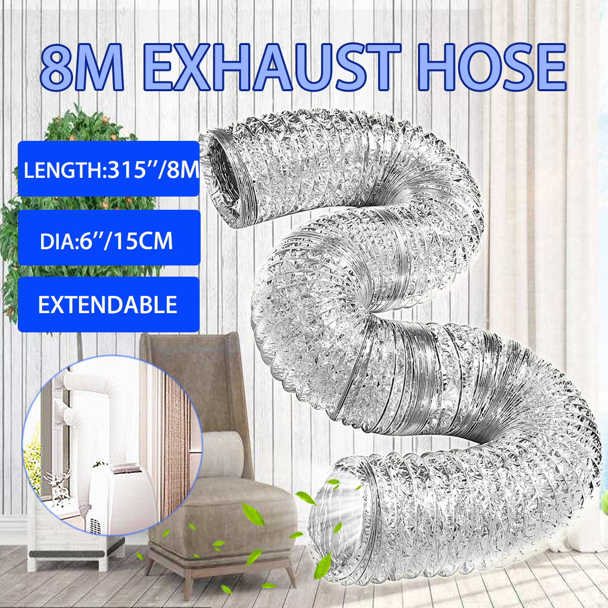 8M-Flexible-Exhaust-Hose-Tube-Mobile-Air-Conditioner-Window-Vent-Pipe-15cm-Dia-1338433-1