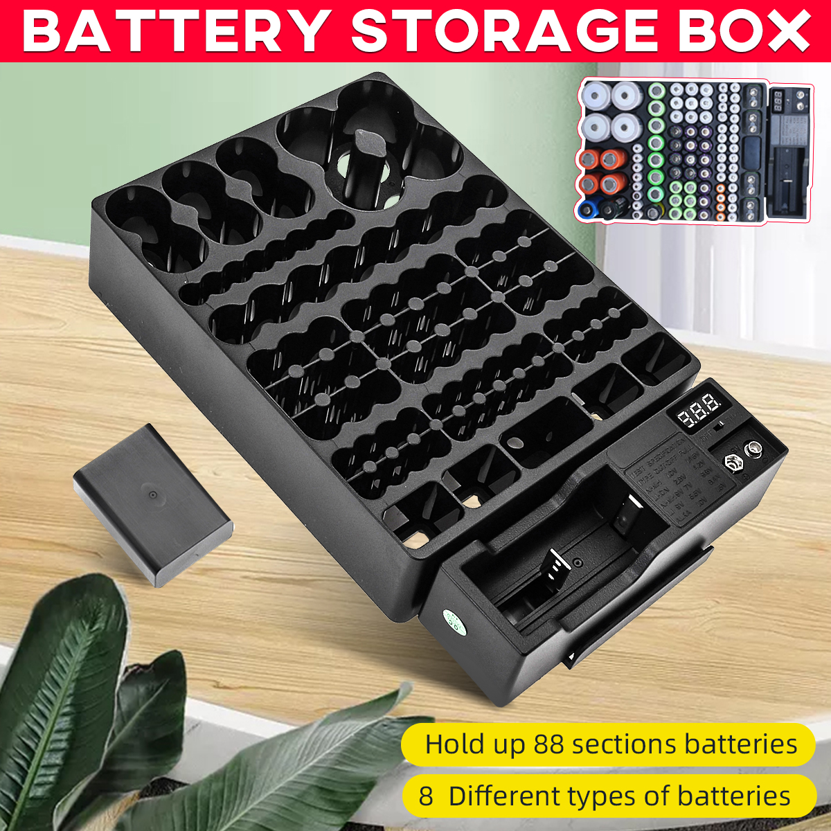 Battery-Holder-Storage-Box-Case-Organizer-with-Removable-Voltage-Tester-For-AAA-AA-88-Batteries-1692460-1