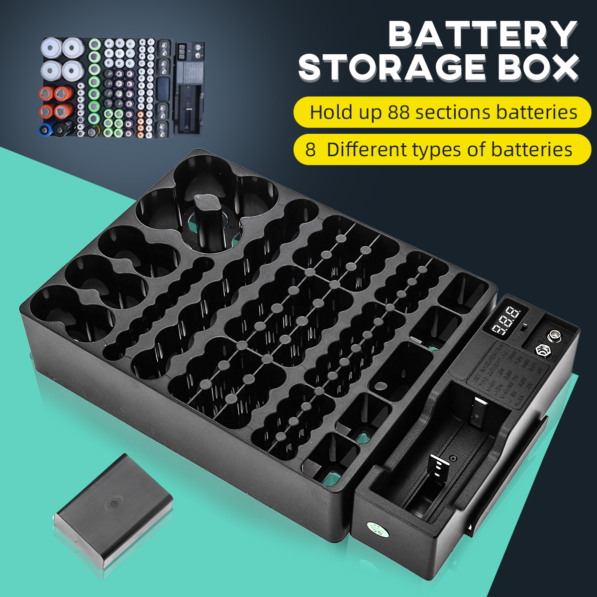 Battery-Holder-Storage-Box-Case-Organizer-with-Removable-Voltage-Tester-For-AAA-AA-88-Batteries-1692460-2