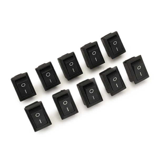 Wendao-KCD-101-250V-6A-Copper-Boat-Rocker-Switch-2-Pin-Plastic-Button-ONOff-SPST-10pcs-1065138-2