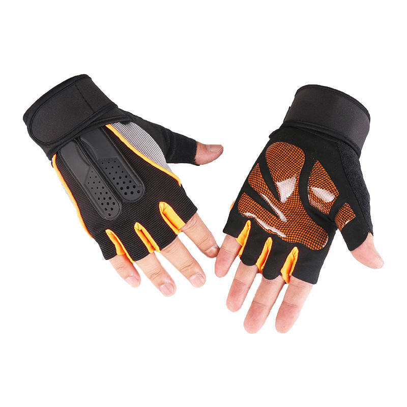 1 Pair Tactical Glove Rubber Military Sports Climbing Cycling Fitness Anti-skid Gloves Half Finger Gloves