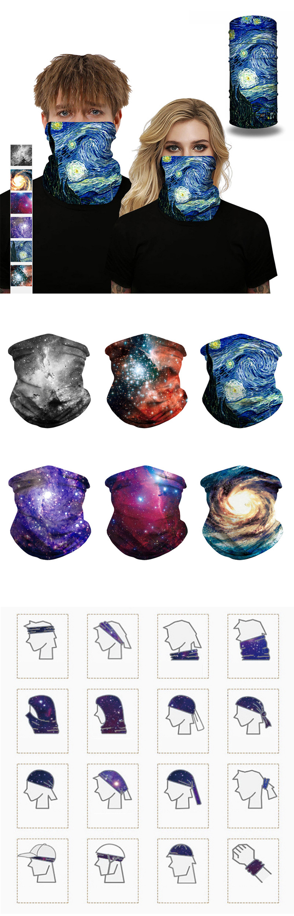 Basic-Unisex-25x50cm-Multifunction-Polyester-Starry-Sky-Digital-Printed-Headscarf-Wind-proof-Dust-pr-1670233-1