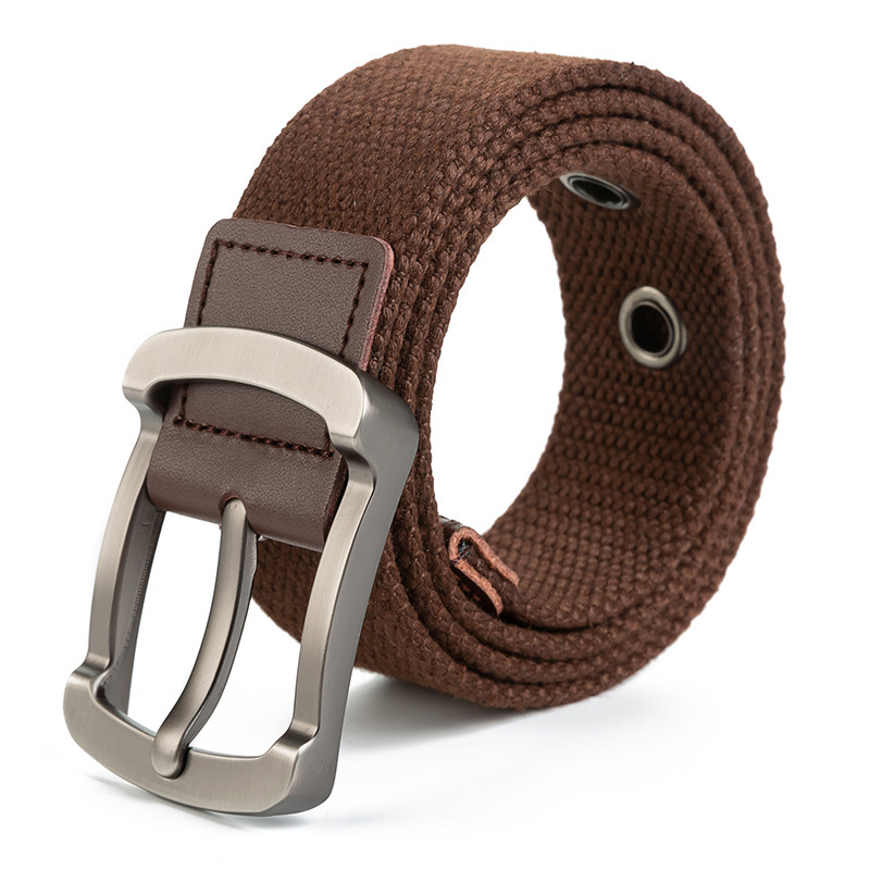 ZANLURE-130cm-Tactical-Belt-Mens-Pin-Buckle-Belt-Canvas-Woven-Leisure-Students-Waistband-1629359-5