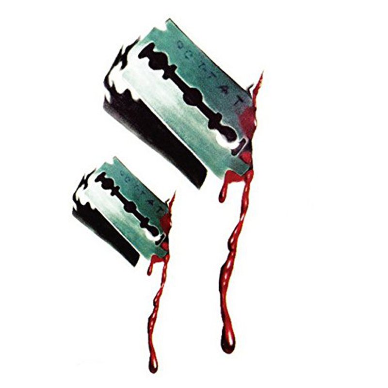 10Pcs-Halloween-Blade-Horror-Wound-Lifelike-Bloodstain-Scar-Stickers-1206719-2