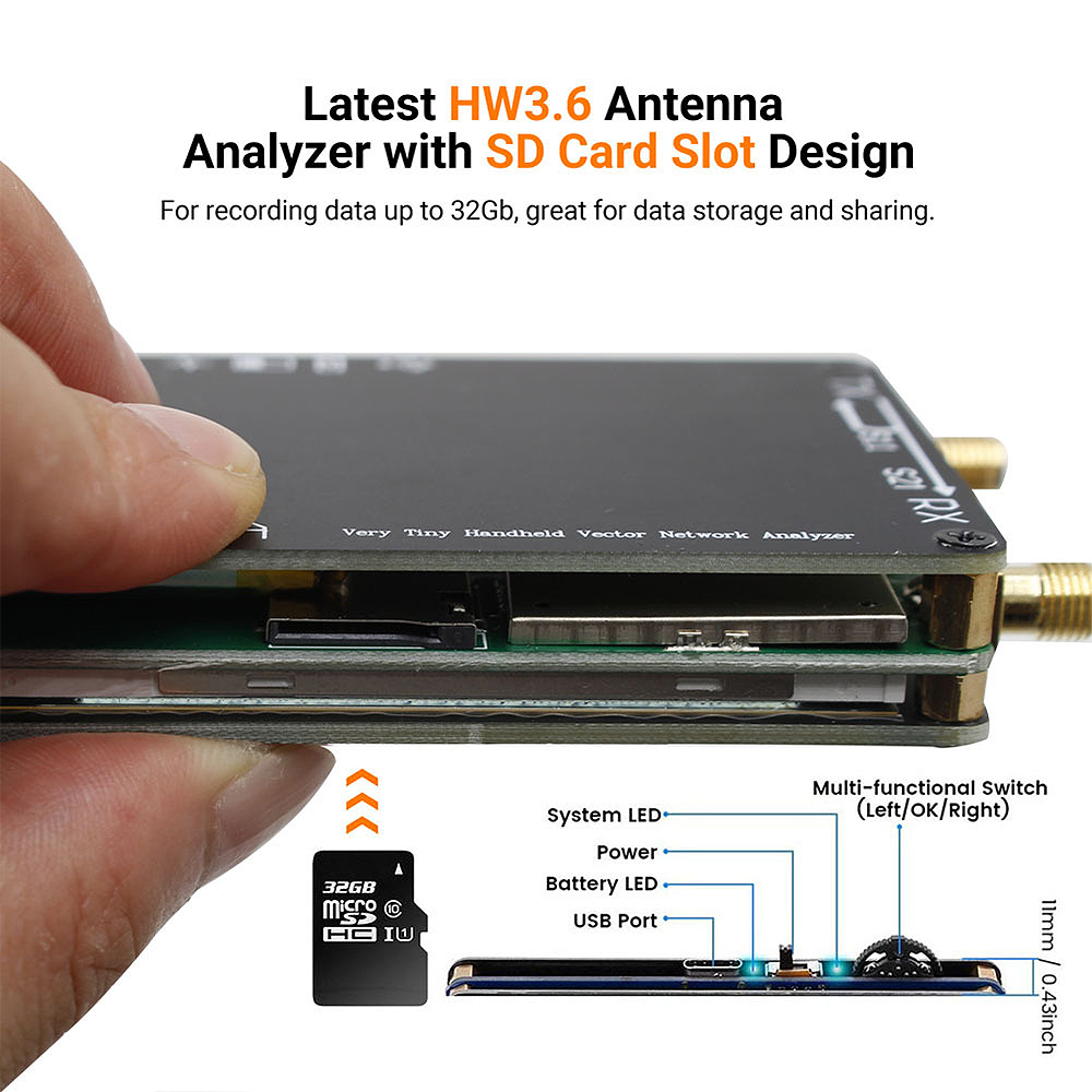 NanoVNA-PCB-Vector-Network-Antenna-Analyzer-50KHz-15GHz-MF-HF-VHF-UHF-with-SD-Card-Reader-Slot-1973022-2