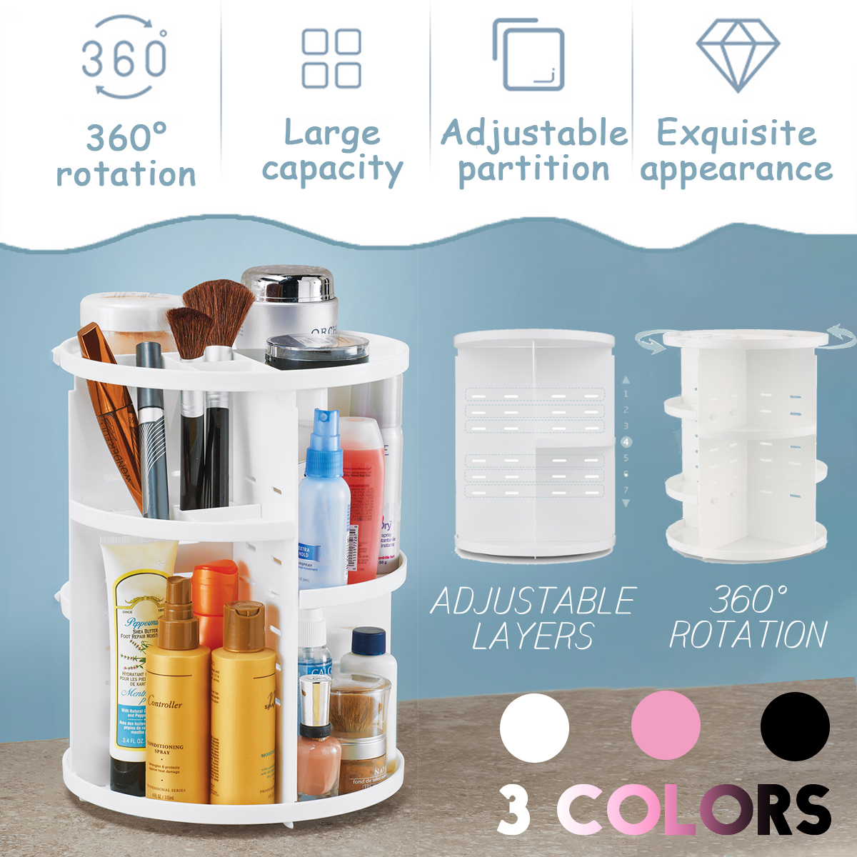 360-Degree-Rotating-Makeup-Organizer-Box-Transparent-Acrylic-Brush-Holder-Jewelry-Makeup-Organizer-C-1610046-1