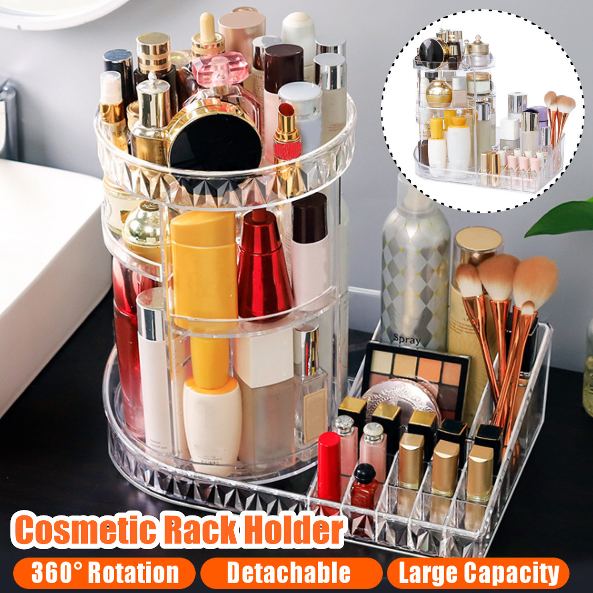 360-Degree-Rotation-Transparent-Tabletop-Acrylic-Cosmetic-Rotating-Makeup-Organizer-Spinning-Rack-La-1587282-8