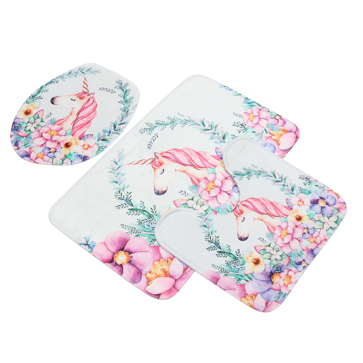 3Pcs-Bath-Mat-Set-Non-Slip-Pedestal-Mat-Toilet-Bathroom-Rug-Memory-Foam-Design-1289503-9