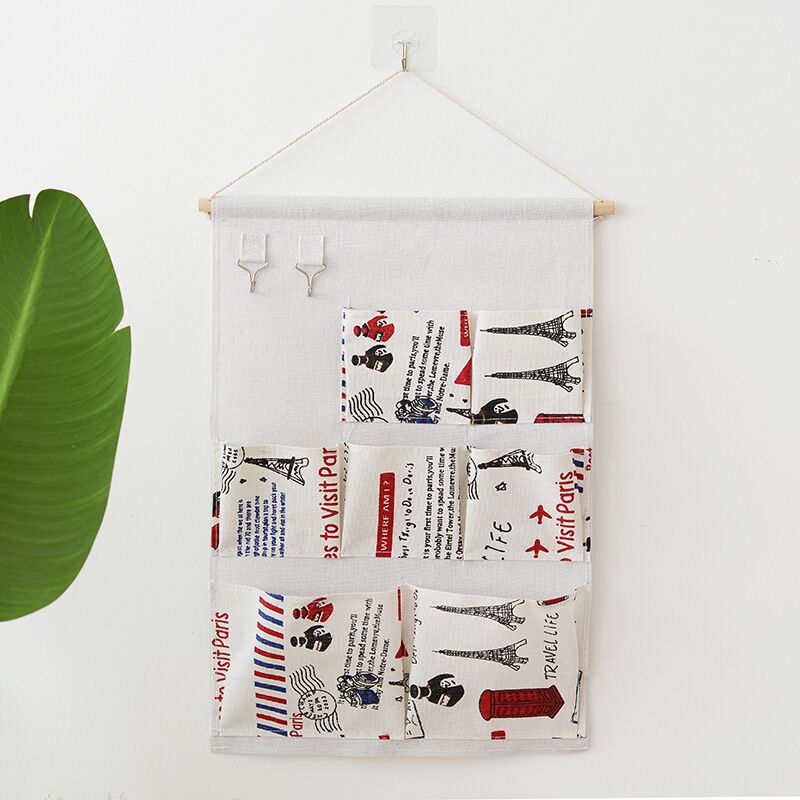 Cotton-Linen-Waterproof-Wall-Hanging-Storage-Bag-Cartoon-Printed-Organizer-Decor-1640537-8