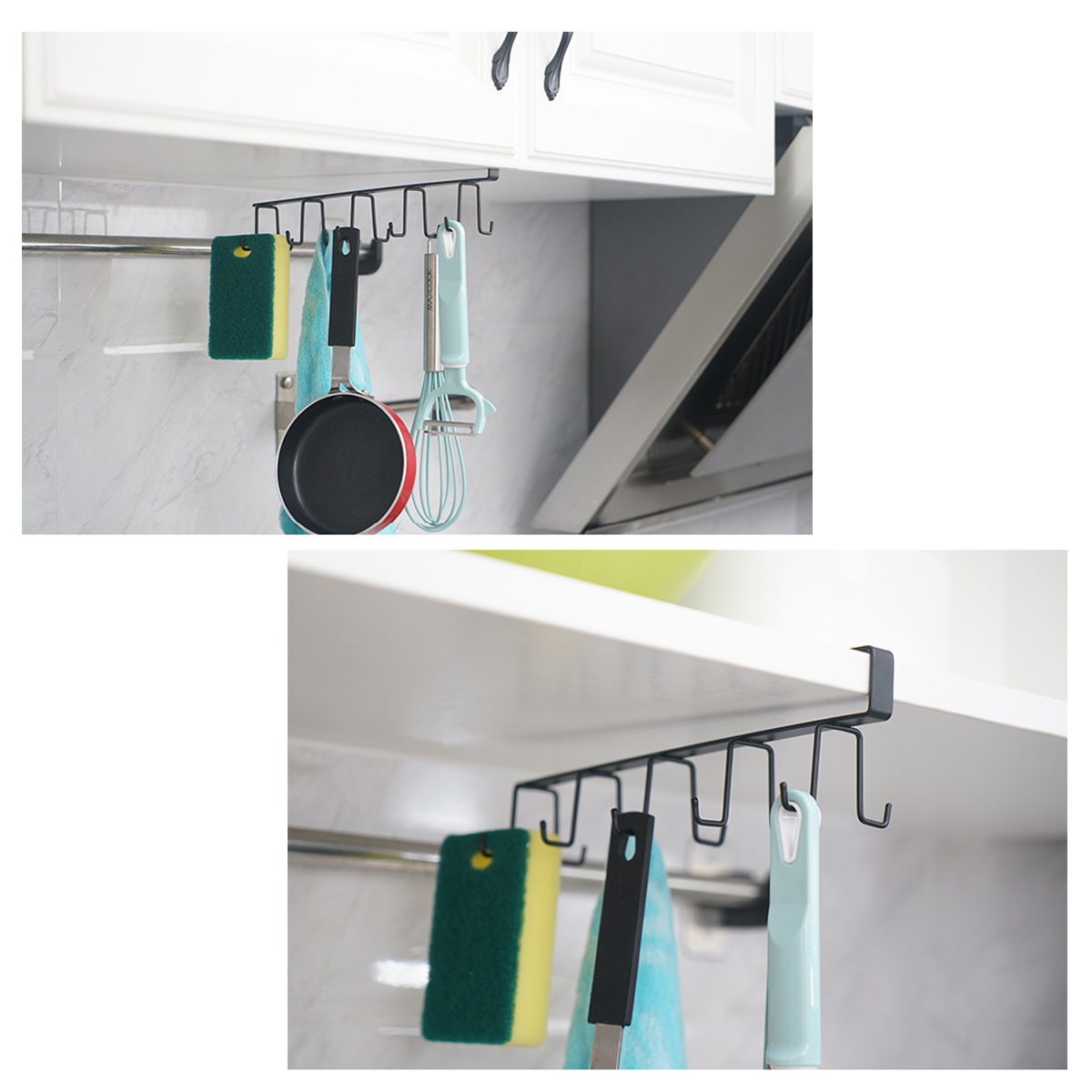 Wrought-Iron-No-Trace-Nail-Free-Multifunction-Storage-Hang-Rack-1693993-12