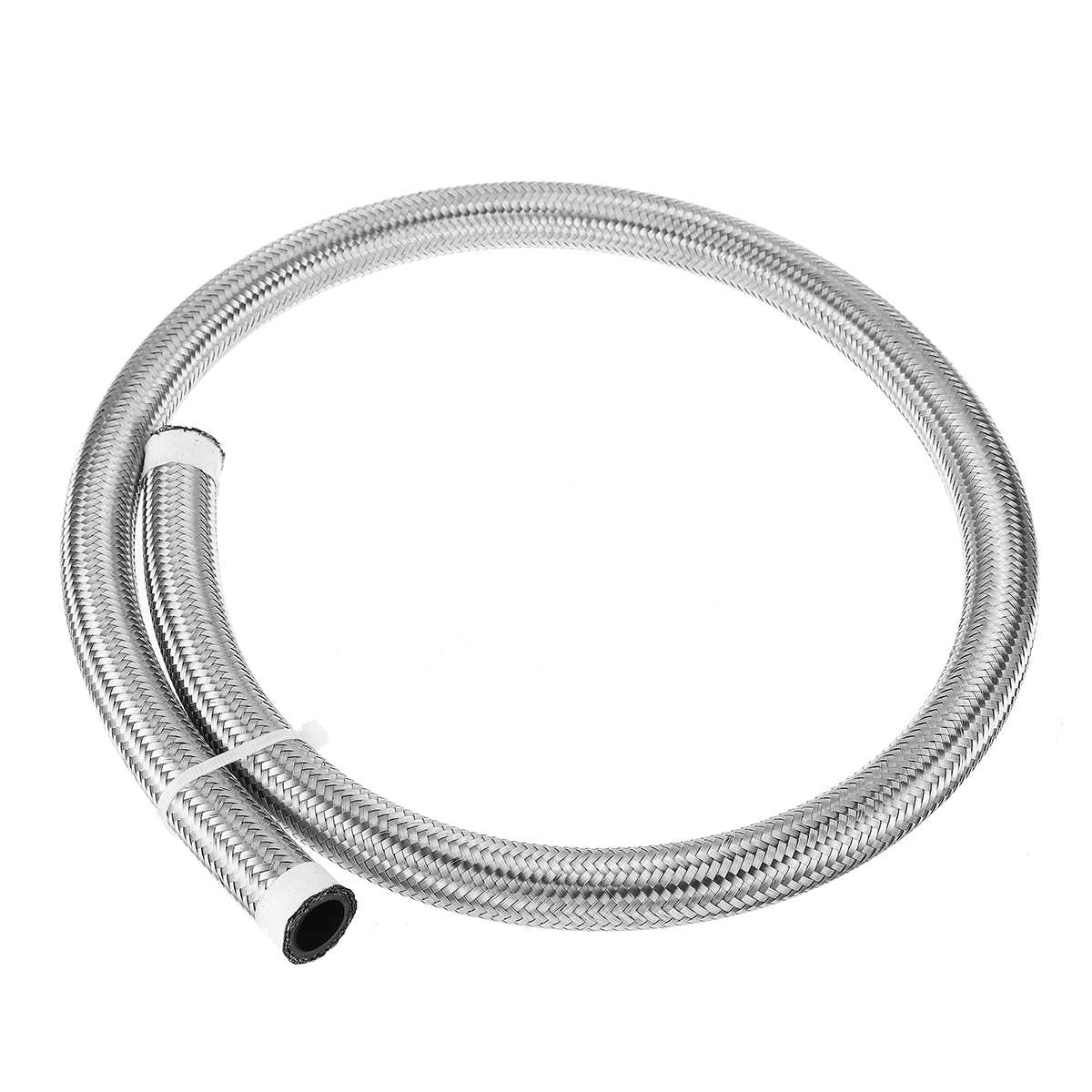 3FT-AN4-AN6-AN8-AN10-Fuel-Hose-Oil-Gas-Line-Pipe-Stainless-Steel-Braided-Silver-1684977-1
