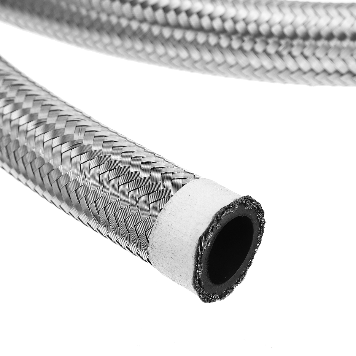 3FT-AN4-AN6-AN8-AN10-Fuel-Hose-Oil-Gas-Line-Pipe-Stainless-Steel-Braided-Silver-1684977-6