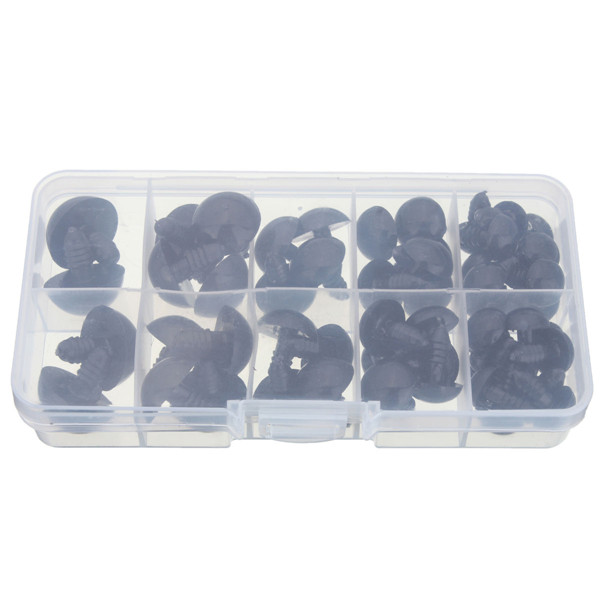 52pcs-12-20mm-Black-Plastic-Safety-Eyes-for-Teddy-Bear-Doll-Animal-Puppet-Crafts-1008046-5