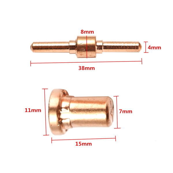 60pcs-Consumables-Extended-Long-Tip-Electrodes-and-Nozzles-for-PT31-LG40-40A-Air-Plasma-Cutter-1054797-1