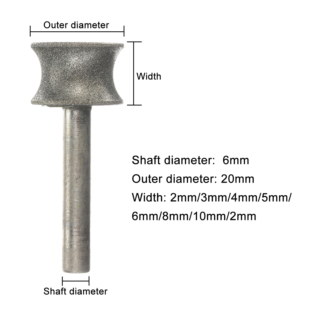 6mm-2-12mm-Shank-150-Diamond-Grinding-Wheel-for-Glass-Plane-Arc-Chamfering-1713504-4