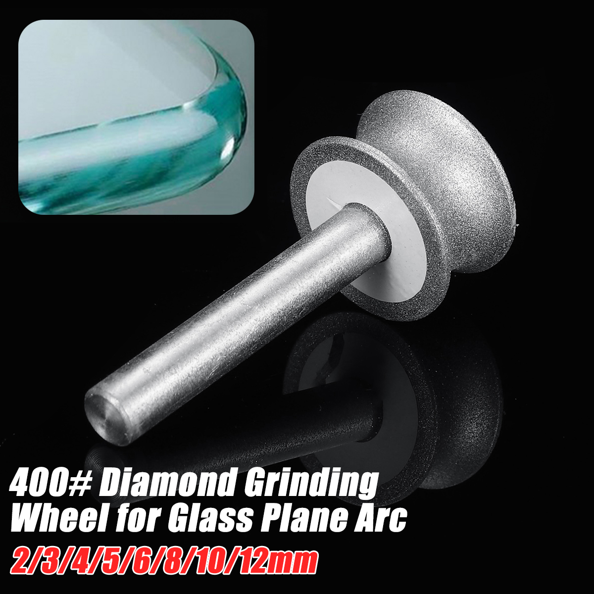 6mm-2-12mm-Shank-400-Diamond-Grinding-Wheel-for-Glass-Plane-Arc-Chamfering-1713503-1