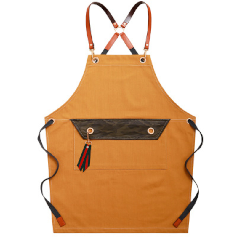 Denim-Work-Apron-Washable-Dust-proof-Apron-Pocket-With-Flap-For-Craftsman-Carpenter-Mason-1774600-2