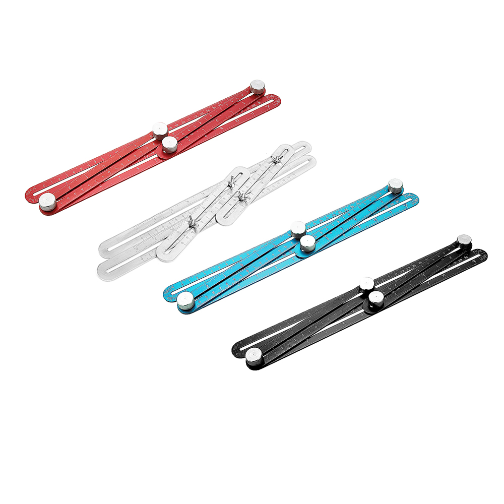 Drillpro-Muiti-color-Aluminum-Template-Ruler-Multifunction-Four-Square-Folding-Ruler-1496159-2