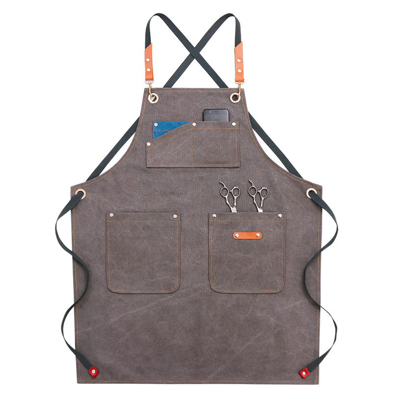 Multi-pocket-Canvas-Work-Apron-Washable-Dust-proof-Apron-For-Craftsman-Carpenter-Mason-1774564-1