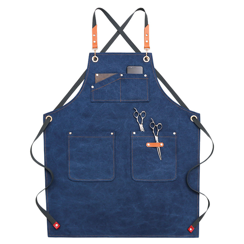 Multi-pocket-Canvas-Work-Apron-Washable-Dust-proof-Apron-For-Craftsman-Carpenter-Mason-1774564-7