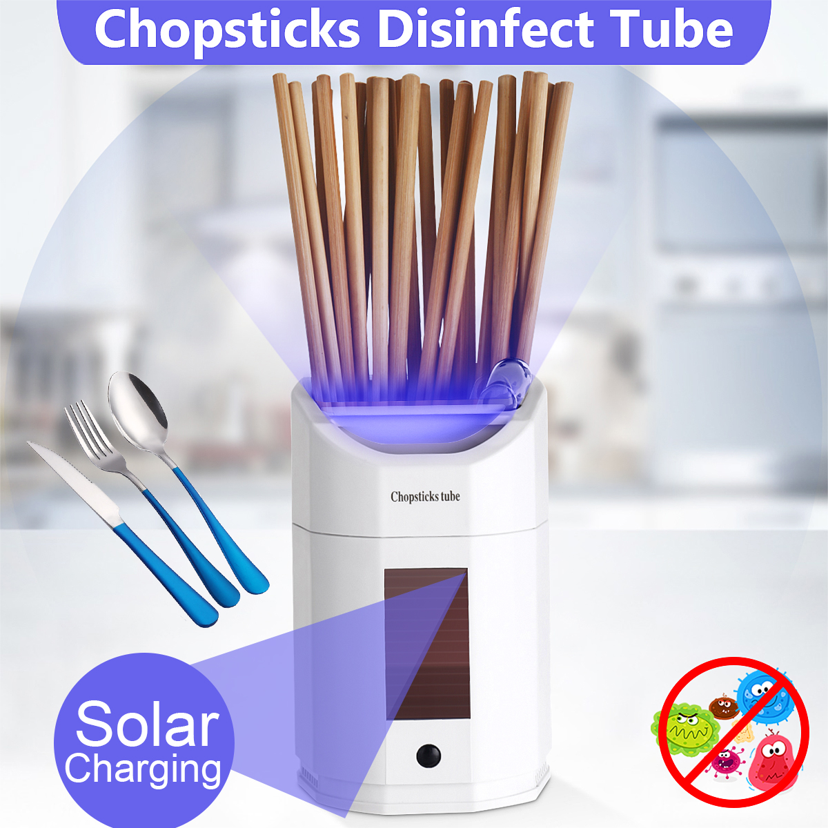 Smart-Sterilization-Kitchen-Chopsticks-Storage-Tube-USB-Solar-Charging-Fork-UV-Disinfection-Rack-1653675-1