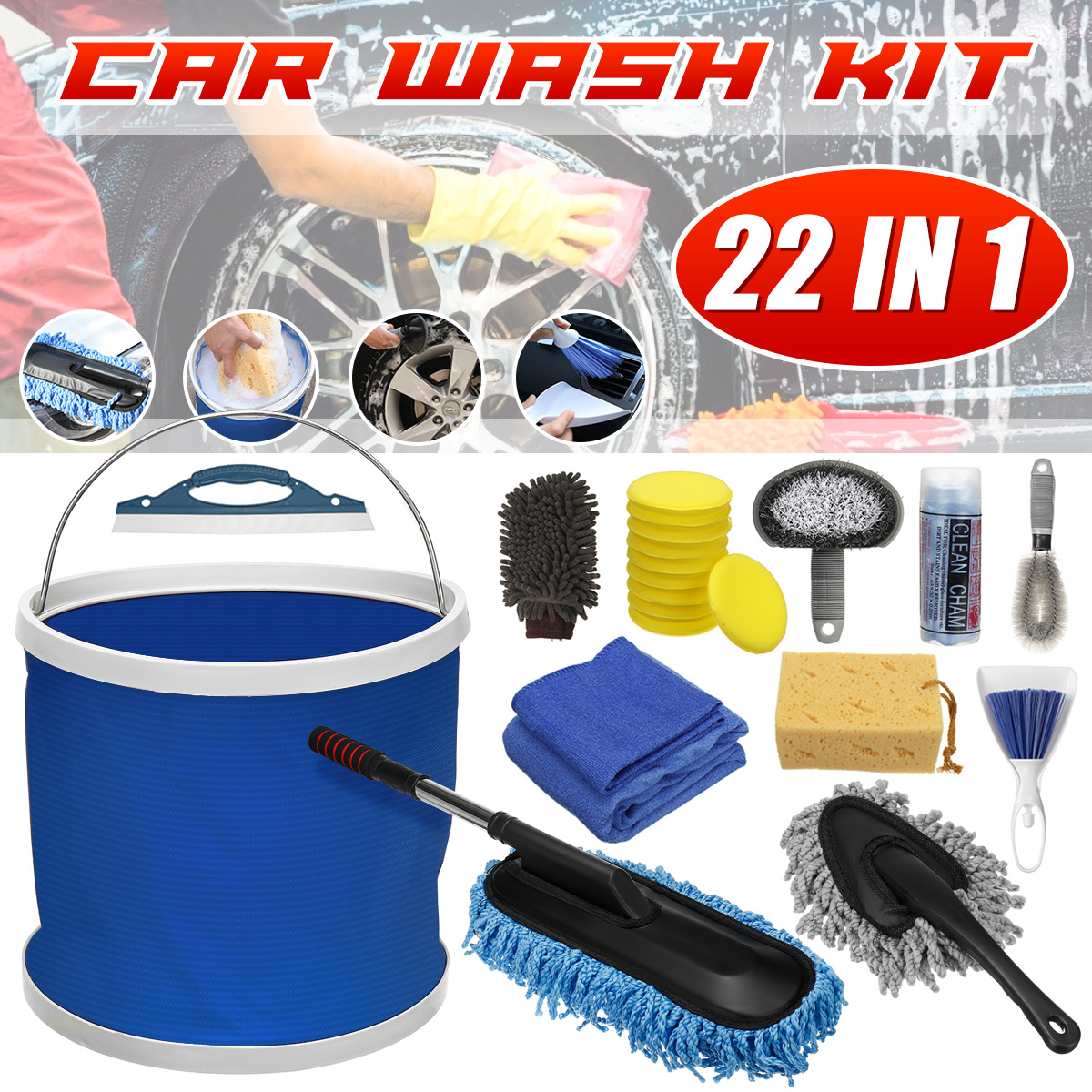 22Pcs-Car-Cleaning-Washing-Tool-Kits-Towel-Brush-Sponge-Mop-Gloves-Sponge-Kit-1842332-1