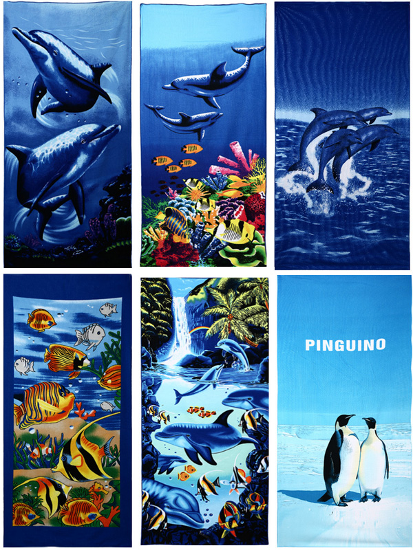 70x150cm-Blue-Dolphin-Penguin-Print-Absorbent-Microfiber-Beach-Towels-Quick-Dry-Bath-Towel-1005533-3