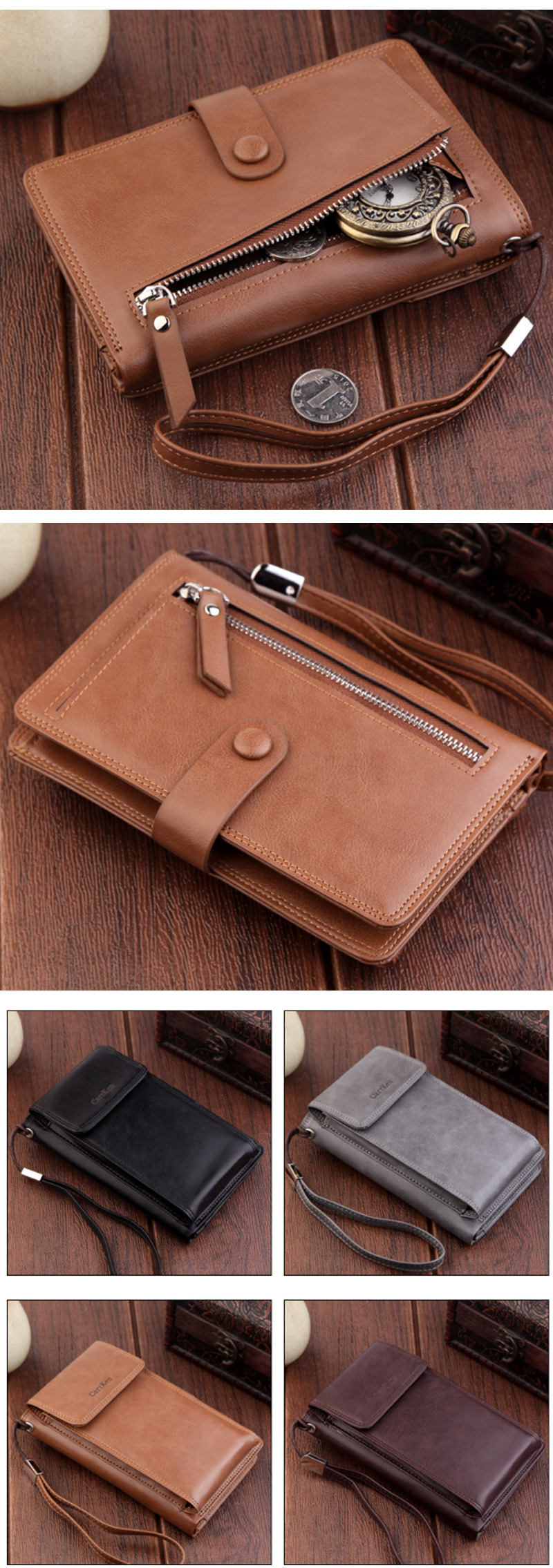 CarrKen-Multifunction-Mens-Handbag-Two-Fold-Wallet-Card-Holder-Coin-Pocket-Passport-Bag-1600986-3