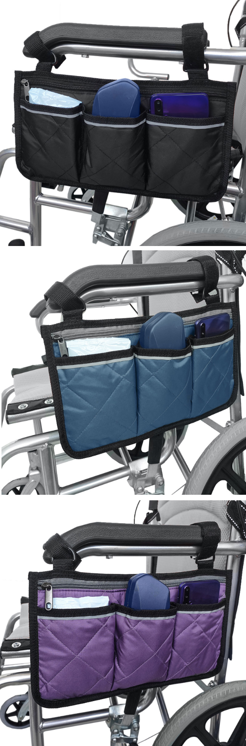 Portable-Wheelchair-Side-Bag-Multifunctional-Armrest-Pouch-Organizer-Bag-Storage-Bag-1605714-2