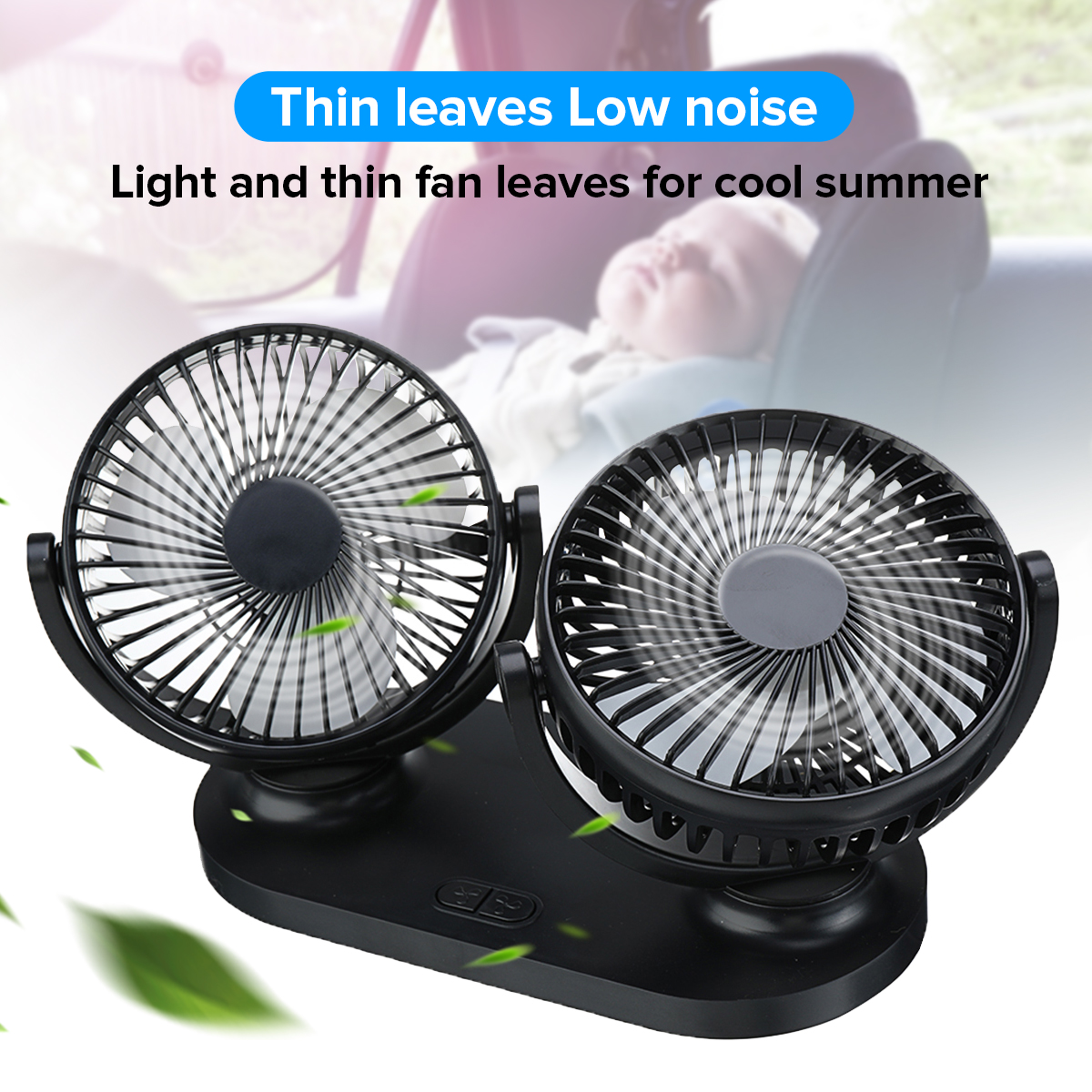 24V-Mini-Dual-Head-Fan-Car-Van-Home-Silent-Cooler-Cooling-Fan-USB-Rechargeable-Outdoor-Camping-Trave-1762386-4