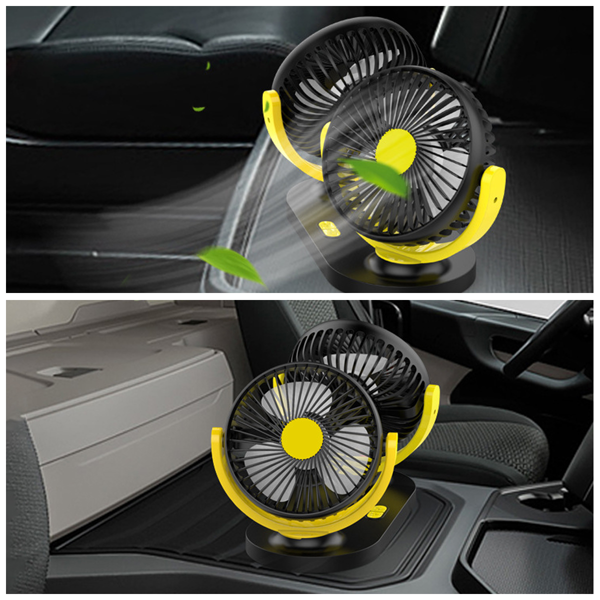 24V-Mini-Dual-Head-Fan-Car-Van-Home-Silent-Cooler-Cooling-Fan-USB-Rechargeable-Outdoor-Camping-Trave-1762386-6