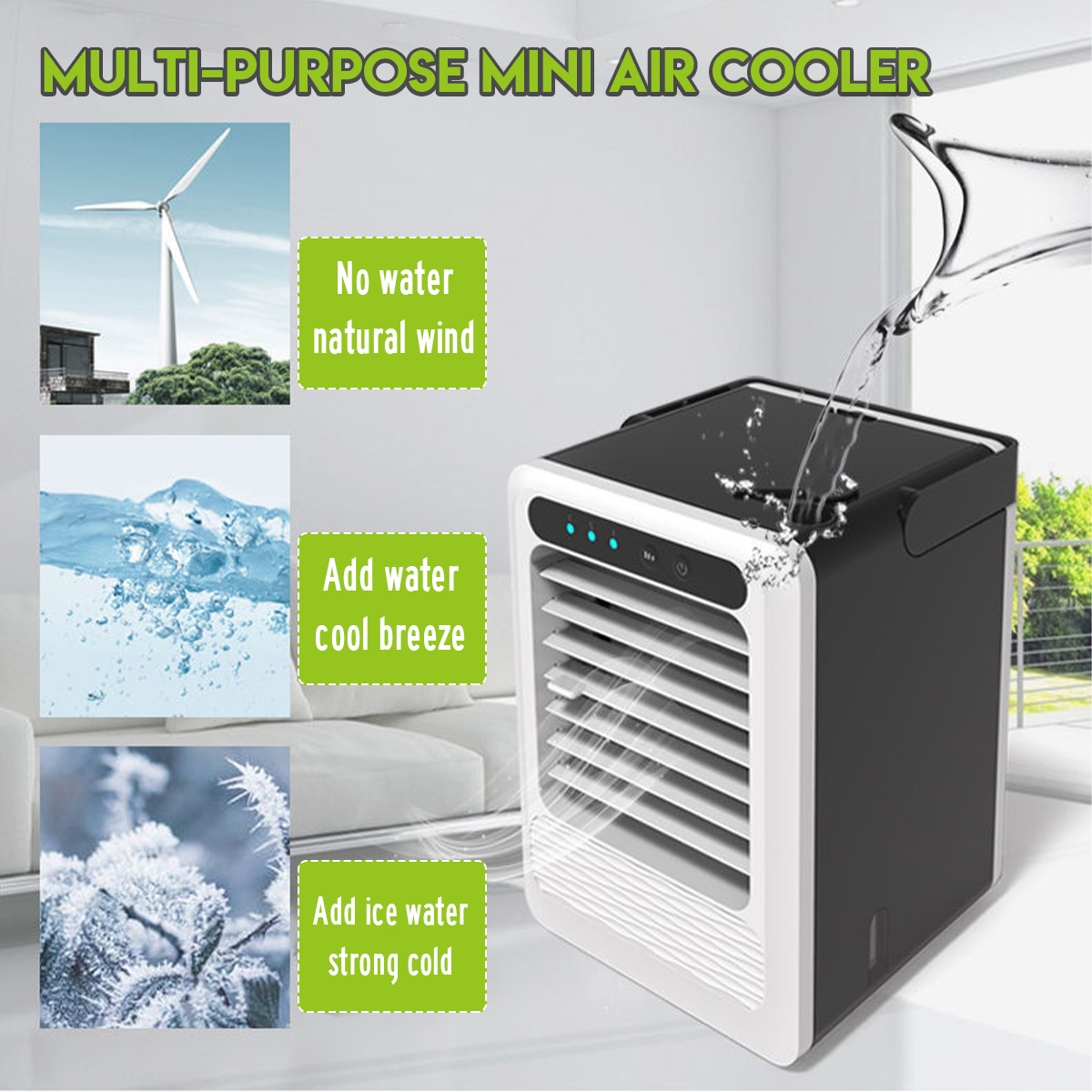 3-In-1-5W-Mini-Air-Conditioner-Fan-25L-Tank-Cooling-Fan-3-Gear-Adjustable-Summer-USB-Humidifier-Puri-1704123-2