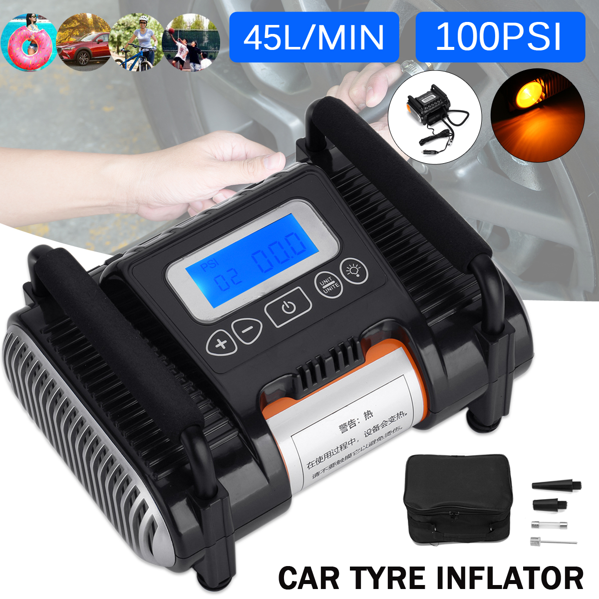 DC-12V-Digital-Tire-Inflator-With-Emergency-Light-Travel-Car-Portable-Air-Compressor-Pump-100-PSI-Ai-1777608-1