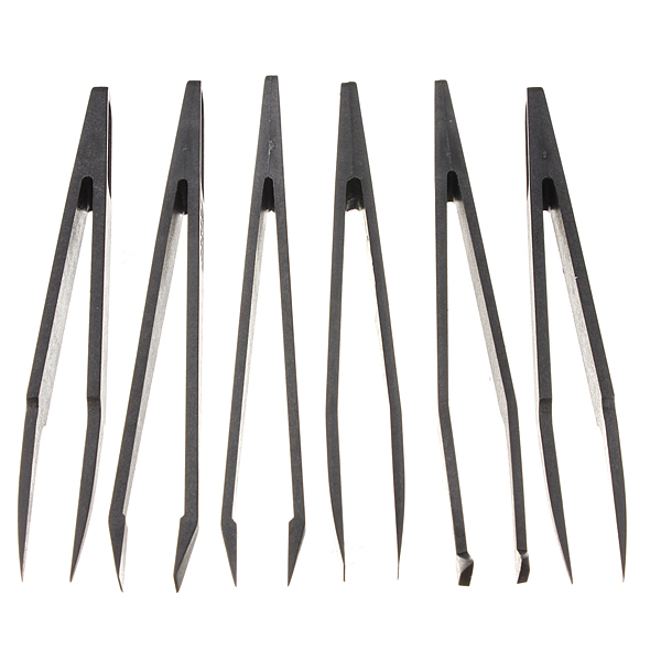 6pcs-Straight-Bend-Anti-static-Tweezer-Heat-Resistant-Repair-Tool-931170-5