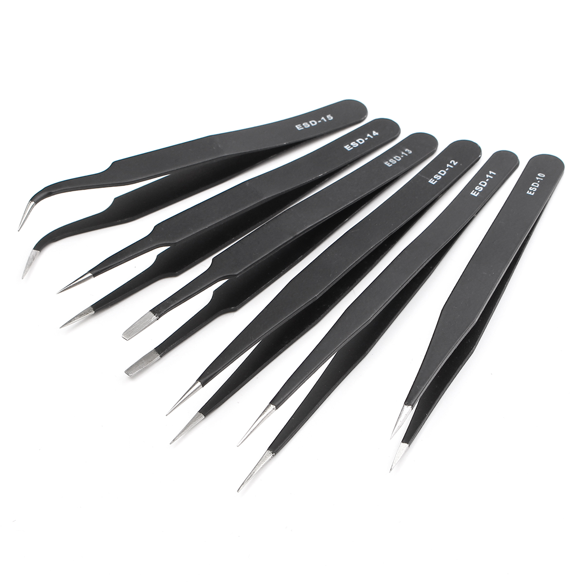 DANIU-6Pcs-Safe-Anti-static-Tweezers-Maintenance-Repair-Nippers-Forceps-Tools-Kit-ESD10-15-1190537-4