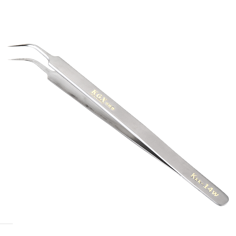 Electronics-Industrial-Tweezer-Anti-static-Curved-Straight-Tip-Precision-Stainless-Steel-Forceps-Pho-1587331-3
