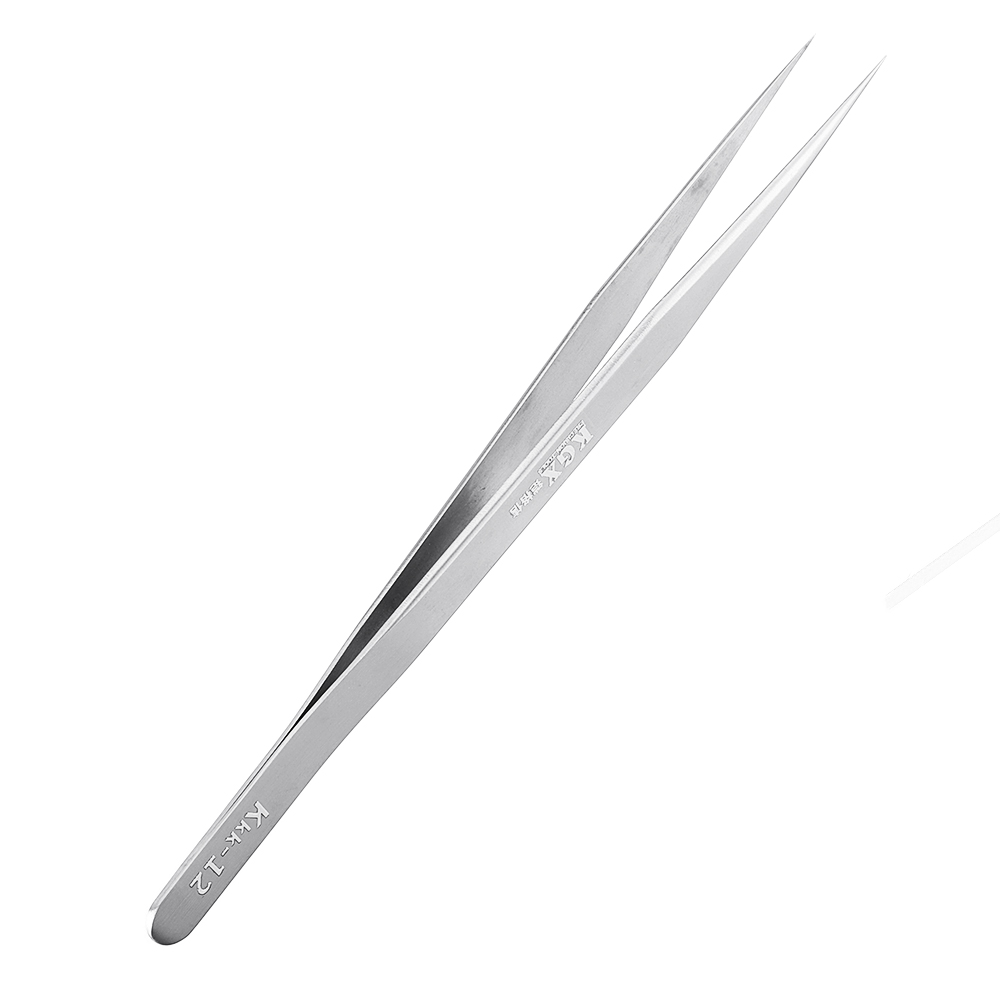 Electronics-Industrial-Tweezer-Anti-static-Curved-Straight-Tip-Precision-Stainless-Steel-Forceps-Pho-1587331-5