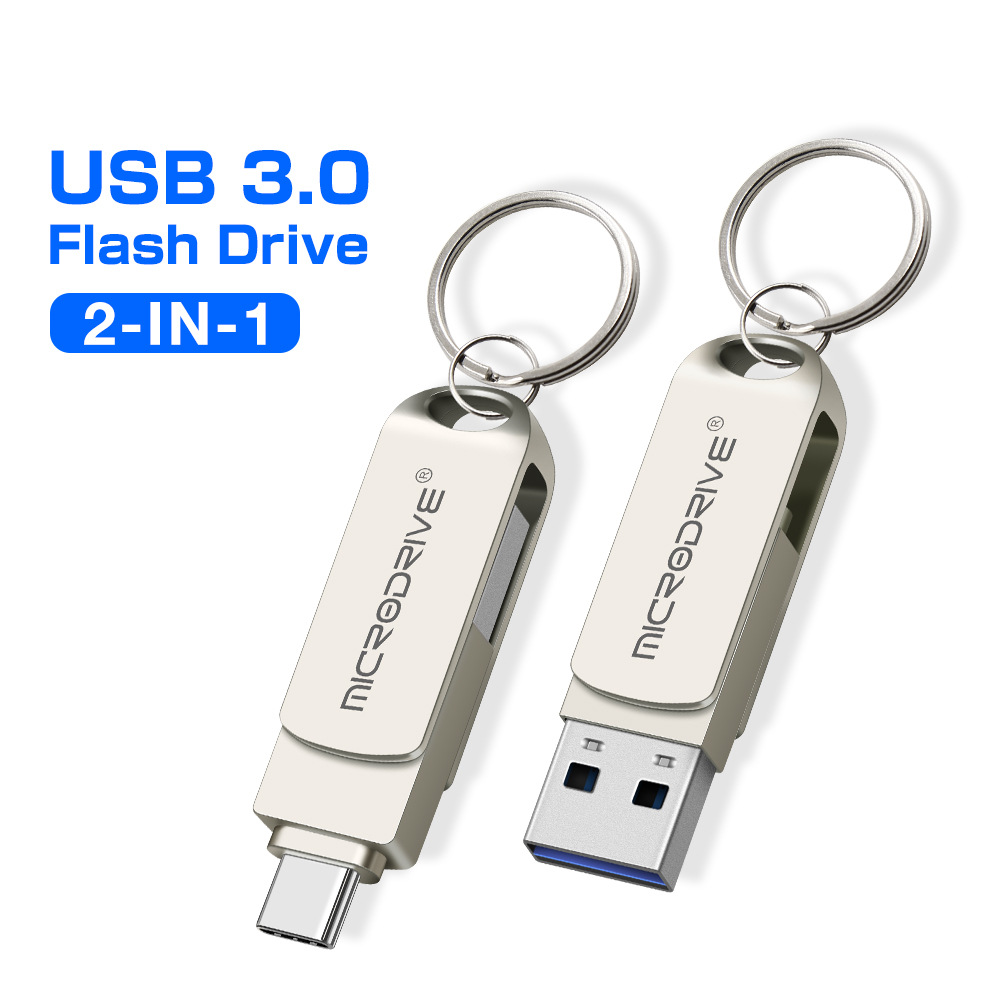 MicroDrive-2-in-1-Type-C--USB30-Flash-Drive-OTG-USB-Driver-32G-64G-128G-256G-Metal-360deg-Rotation-P-1945603-1
