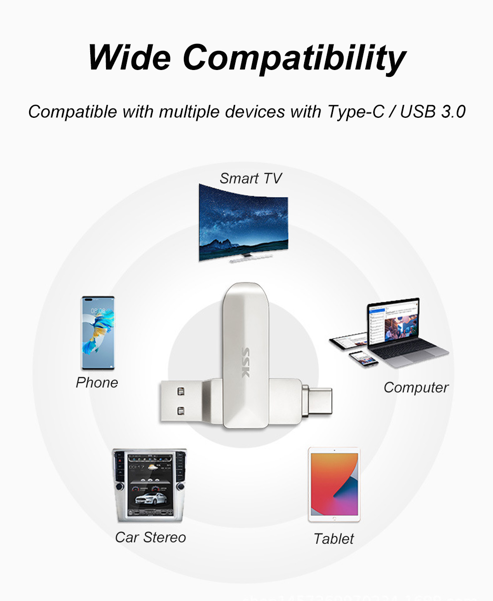 SSK-2-IN-1-Type-C-USB-30-Flash-Drive-360deg-Rotation-Zinc-Alloy-USB-Disk-32G-64G-128G-256G-Portable--1948425-8