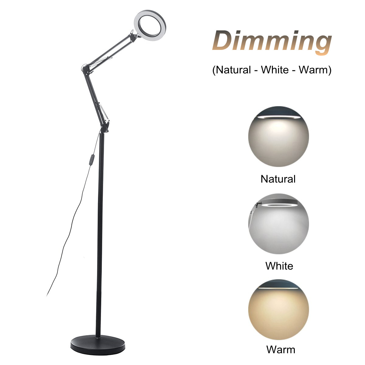 12W-Modern-Dimmable-LED-Floor-Lamp-Light-Standing-Craft-Reading-Lamps-Adjustable-1768253-3