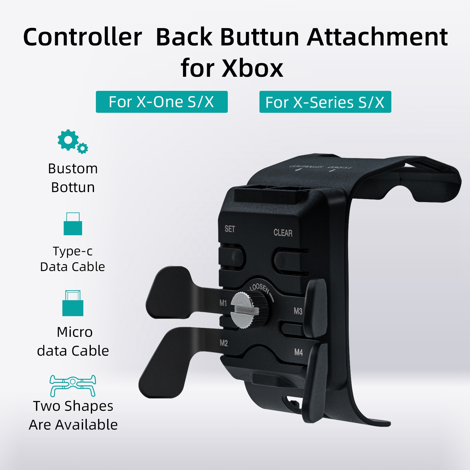 Dobe-TYX-1610-Game-Controller-Back-Button-Attachment-Adapter-Paddles-Keys-for-Xbox-One-S-X-Series-S--1930039-2