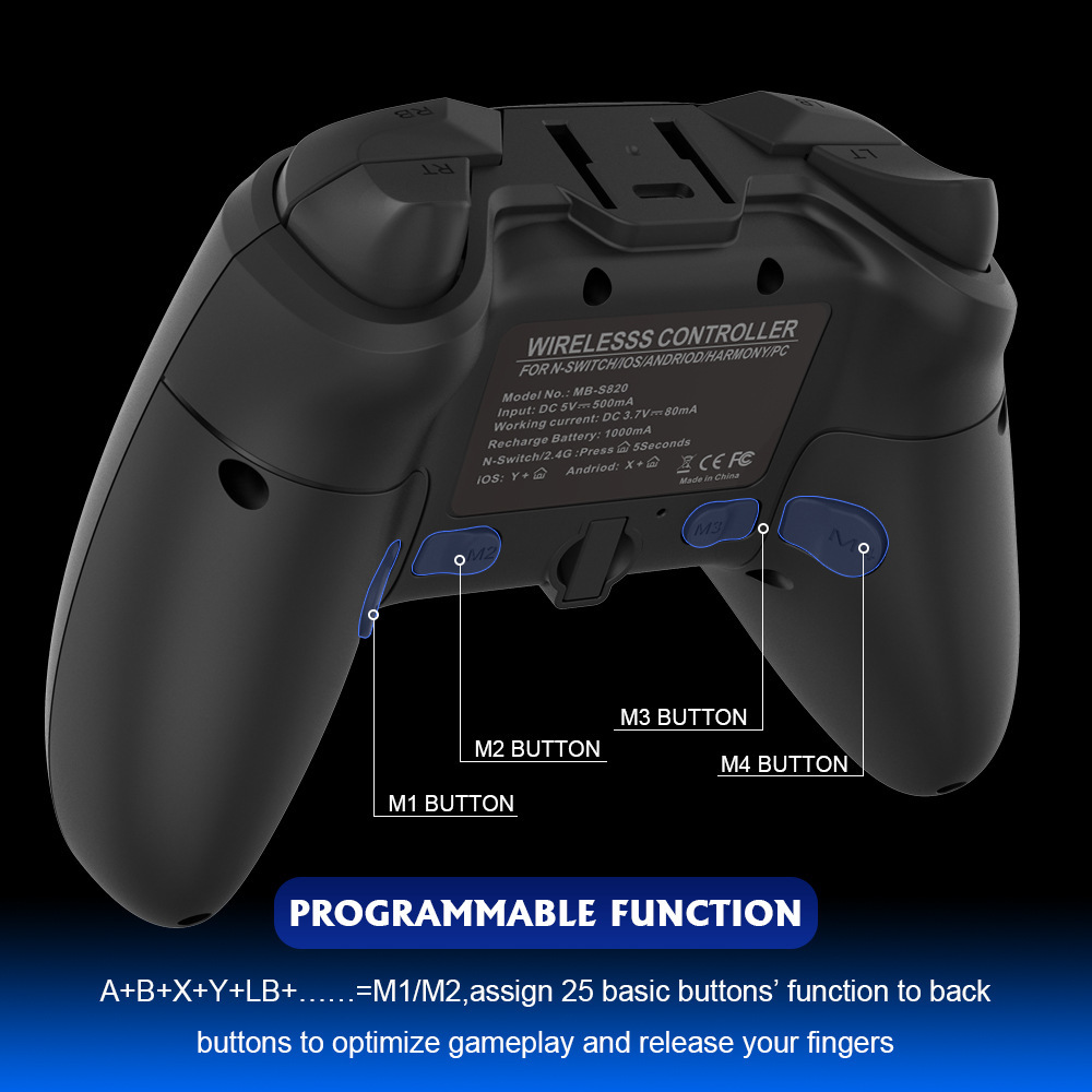 RALAN-S820-Wireless-Wired-Game-Controller-Bluetooth-Gamepad-with-Back-Key-Phone-Holder-for-Nintendo--1941142-6