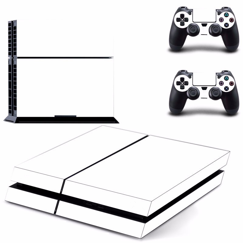 White-Skin-Sticker-for-PS4-Play-Station-4-Console-2-Controller-Protector-Skin-1067674-1