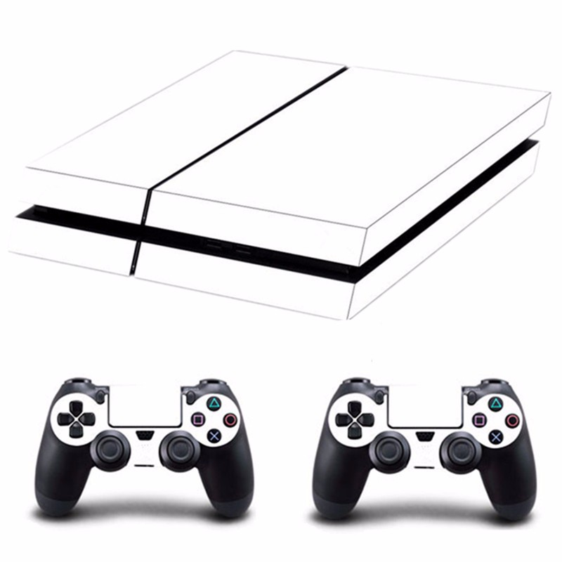 White-Skin-Sticker-for-PS4-Play-Station-4-Console-2-Controller-Protector-Skin-1067674-3