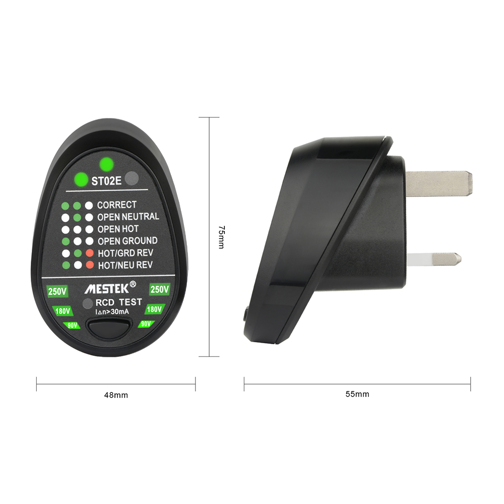 MESTEK-ST02E-Socket-Tester-Voltage-Test-Socket-Detector-EU-Plug-Ground-Zero-Line-Plug-Polarity-Phase-1543481-7