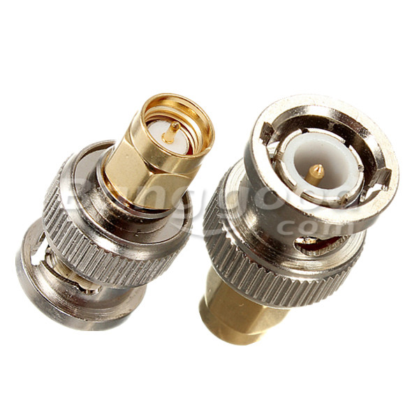 Alloy-Steel-BNC-Male-Plug-To-SMA-Male-Plug-RF-Adapter-Connector-924944-1