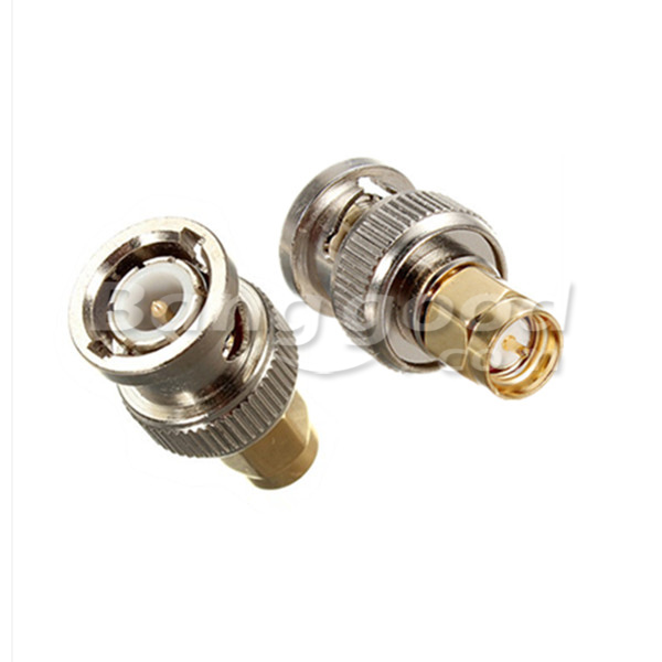 Alloy-Steel-BNC-Male-Plug-To-SMA-Male-Plug-RF-Adapter-Connector-924944-2